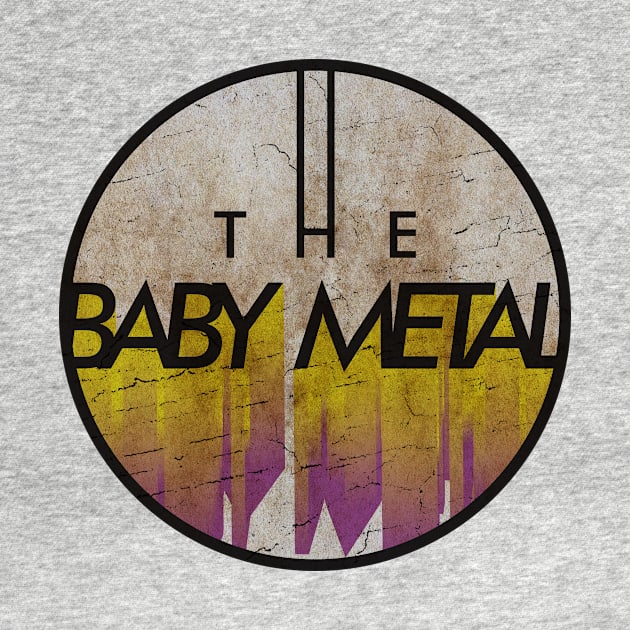 THE BABY METAL - VINTAGE YELLOW CIRCLE by GLOBALARTWORD